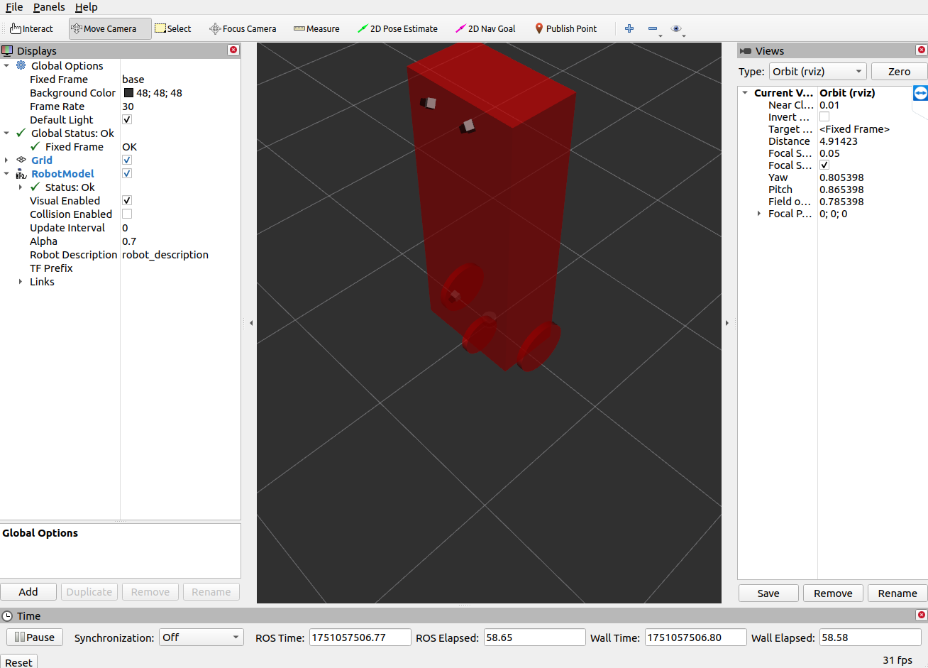 URDF Visualization for ROS